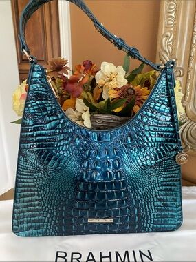 Brahmin Tabitha Blue Patina